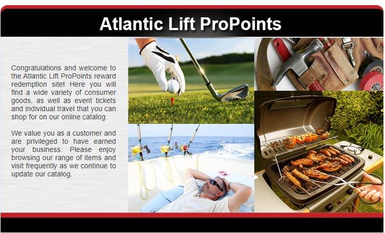Atlantic Lift Systems Propoints Rewards